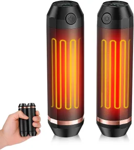 3-in-1 Hand Warmers Rechargeable 10000mAh, Electric Hand Warmer with Power Bank, Flashlight, 2 Pack 360Heating Portable Pocket Heater, Gifts for Men, Women, Hunting, Camping Accessories