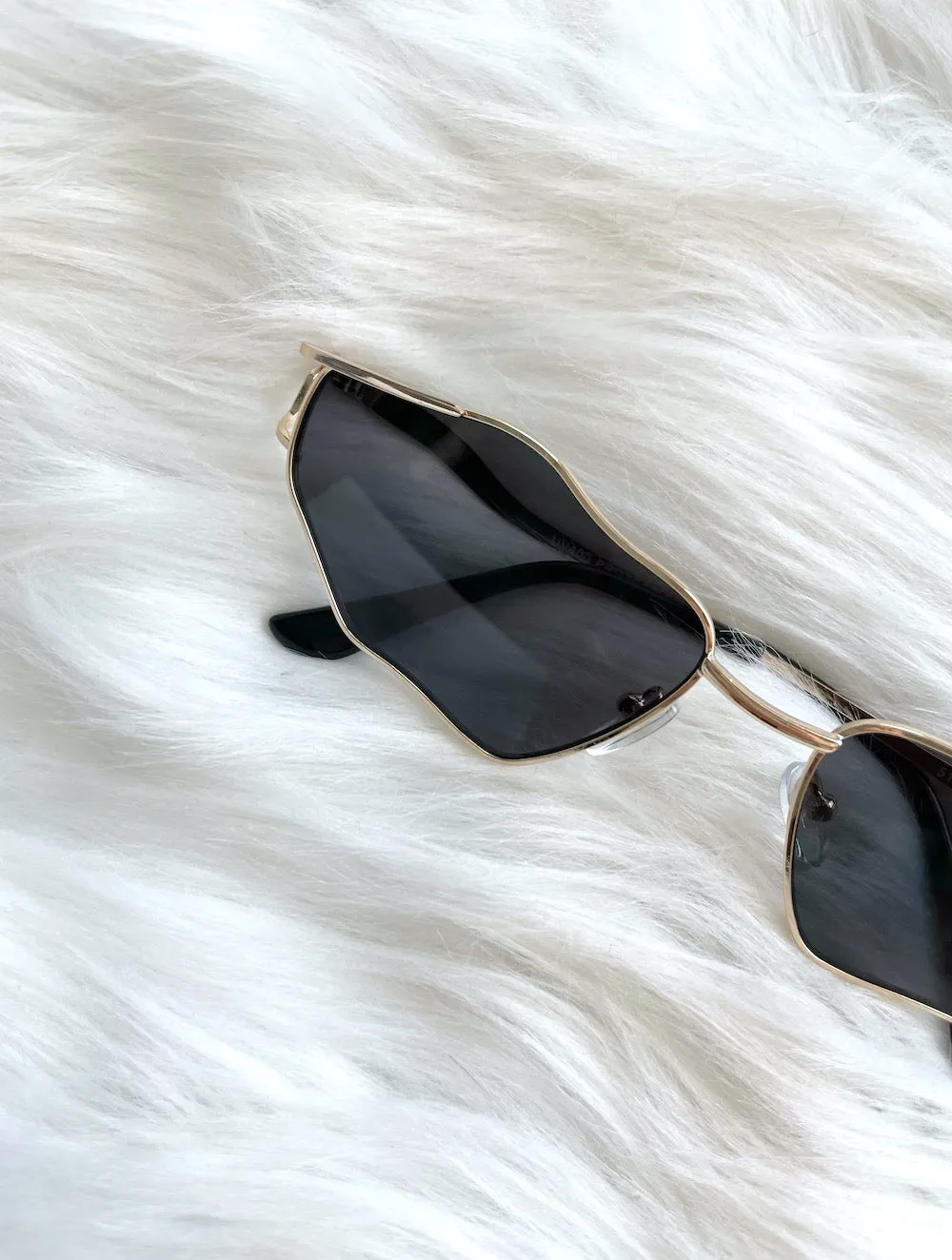 Acid Trip Squiggly Gold Wire Frame Sunglasses