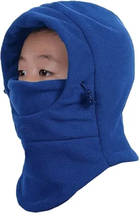 Azarxis Kids Children's Balaclava Hat Fleece Ski Face Mask Winter Cap Adjustable Double Neck Warmer