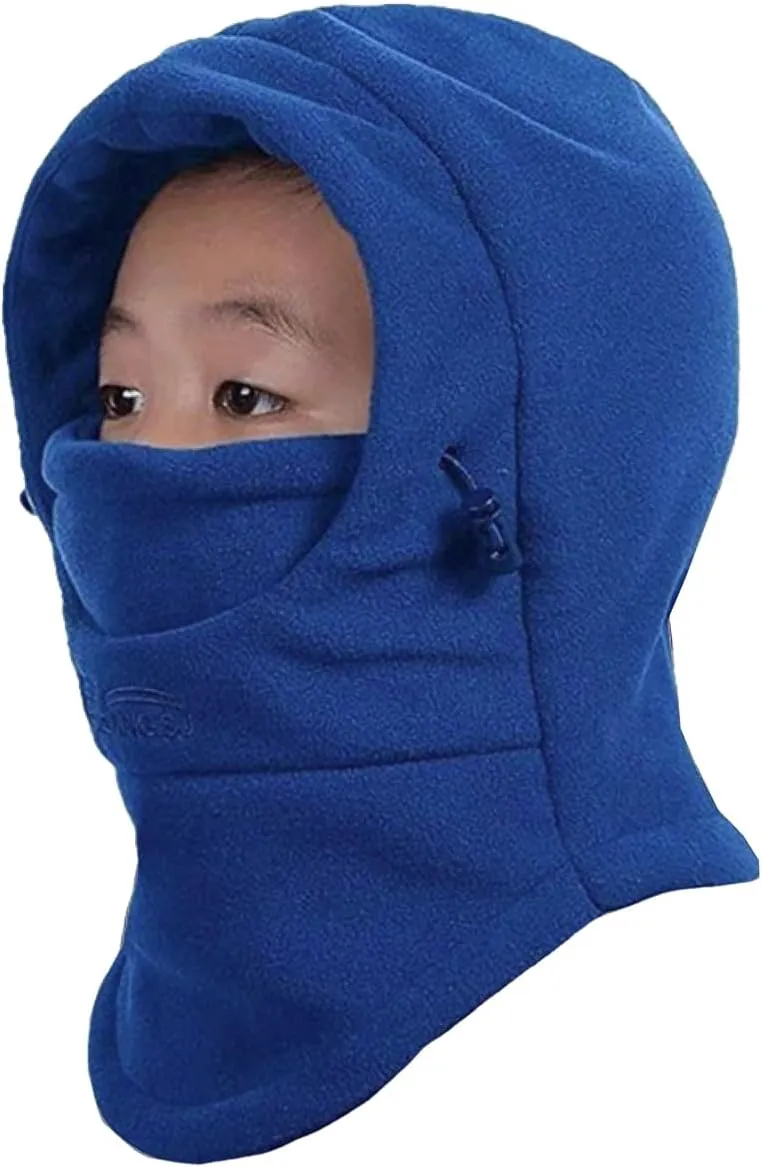 Azarxis Kids Children's Balaclava Hat Fleece Ski Face Mask Winter Cap Adjustable Double Neck Warmer