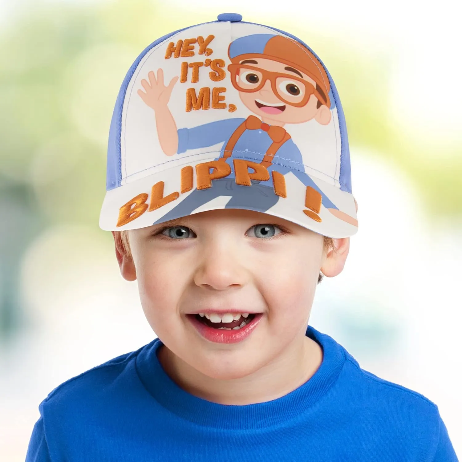Boys' Cocomelon and Blippi Toddler Baseball Cap, Features Jj, Totom and Yoyo, Kids Hat for Ages 2-4