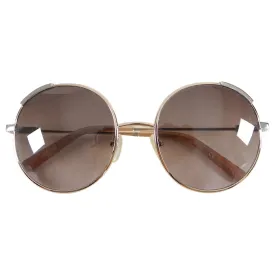 Chloe Gold Round Festival Sunglasses CE 117S