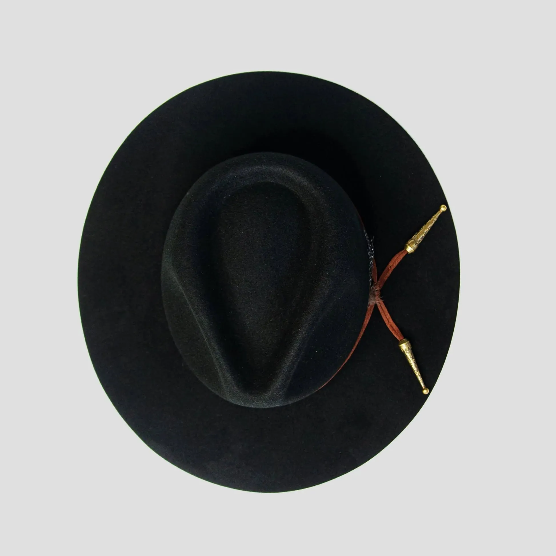 Classic Men's Felt Fedora Hat  - Taupe