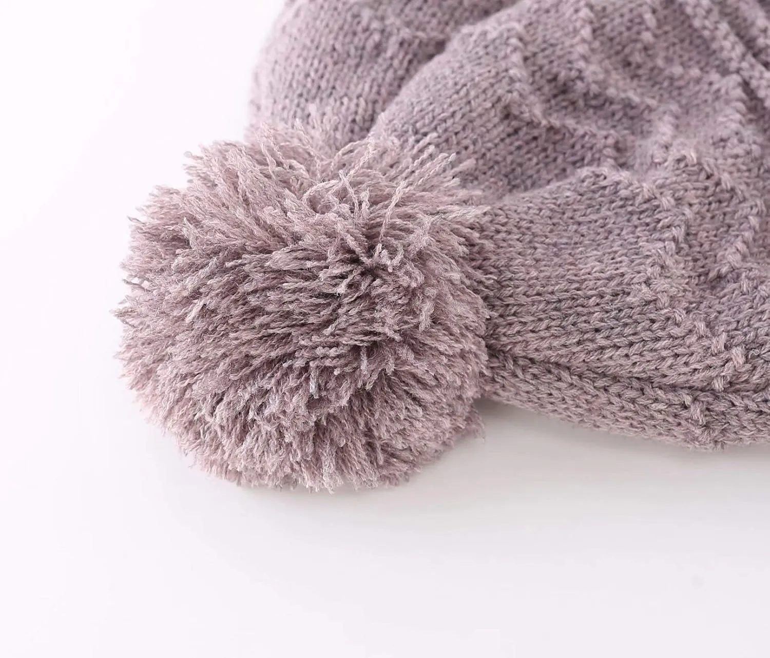 Connectyle Toddler Boys Girls Beanie Hat Fleece Lined Knit Kids Hat with Ear Flaps Warm Winter Hat Acrylic Watch Hat