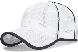 FASHIXD Mesh Baseball Cap for Men Women Summer Running Sports Hat Breathable Quick Dry Trucker Hats