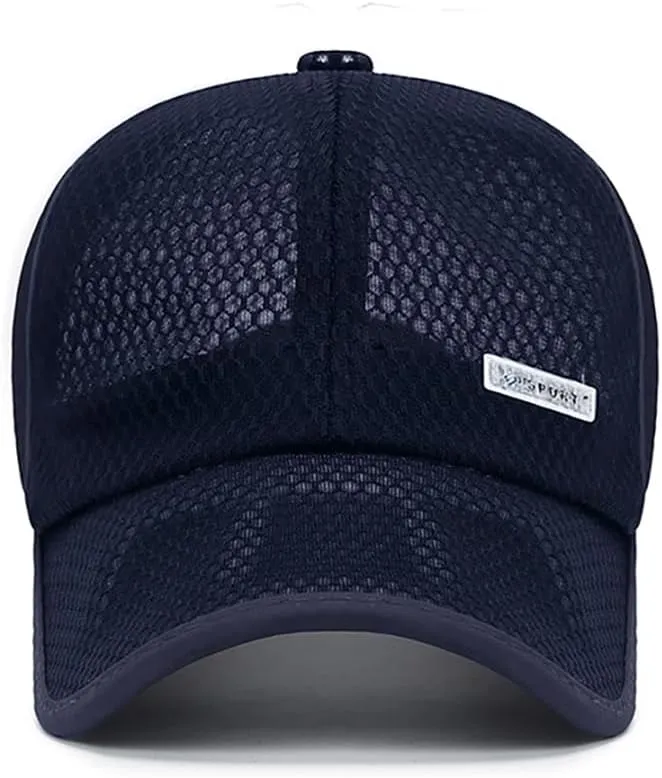 FASHIXD Mesh Baseball Cap for Men Women Summer Running Sports Hat Breathable Quick Dry Trucker Hats