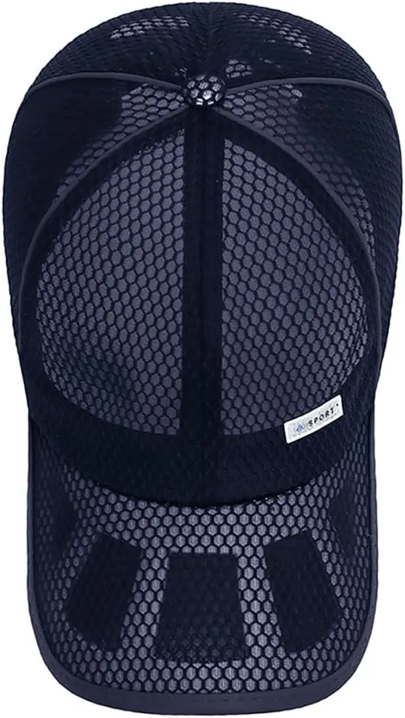 FASHIXD Mesh Baseball Cap for Men Women Summer Running Sports Hat Breathable Quick Dry Trucker Hats