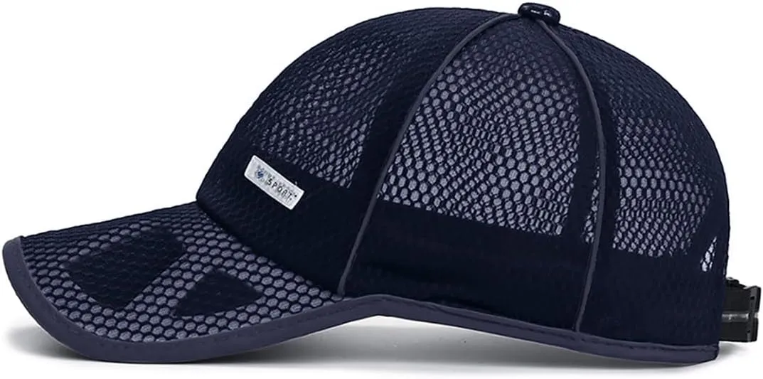 FASHIXD Mesh Baseball Cap for Men Women Summer Running Sports Hat Breathable Quick Dry Trucker Hats