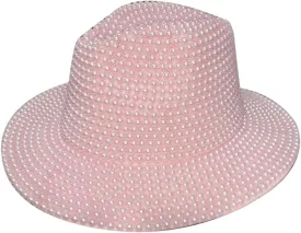 Fedoras Hat Jazz Hat Vintage Women's High Hat Pearl Accessories Panama Hat 13 M56-58CM