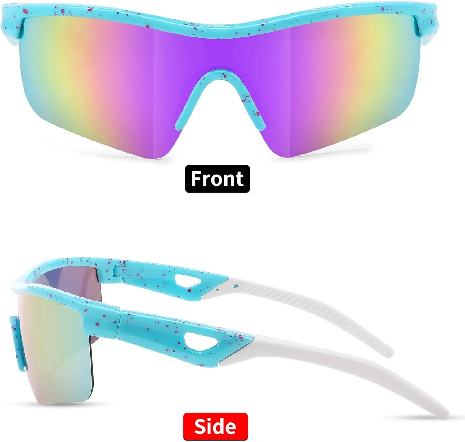 FEISEDY Kids Teens Baseball Polarized Sunglasses Sports TR90 Frame Boys Girls Cycling B2454