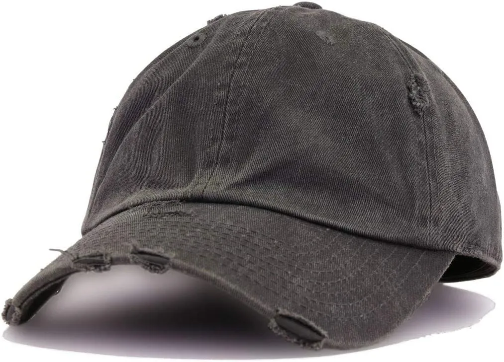 Fuck Cancer Vintage Baseball Cap Embroidered Cotton Adjustable Distressed Dad Hat