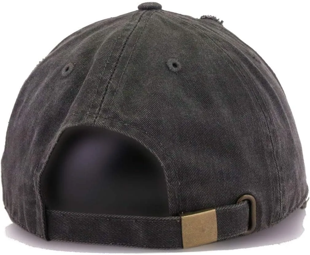 Fuck Cancer Vintage Baseball Cap Embroidered Cotton Adjustable Distressed Dad Hat