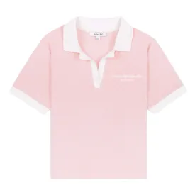   Hotel du Cap Eden-Roc Cursive Terry Polo 'Pink'