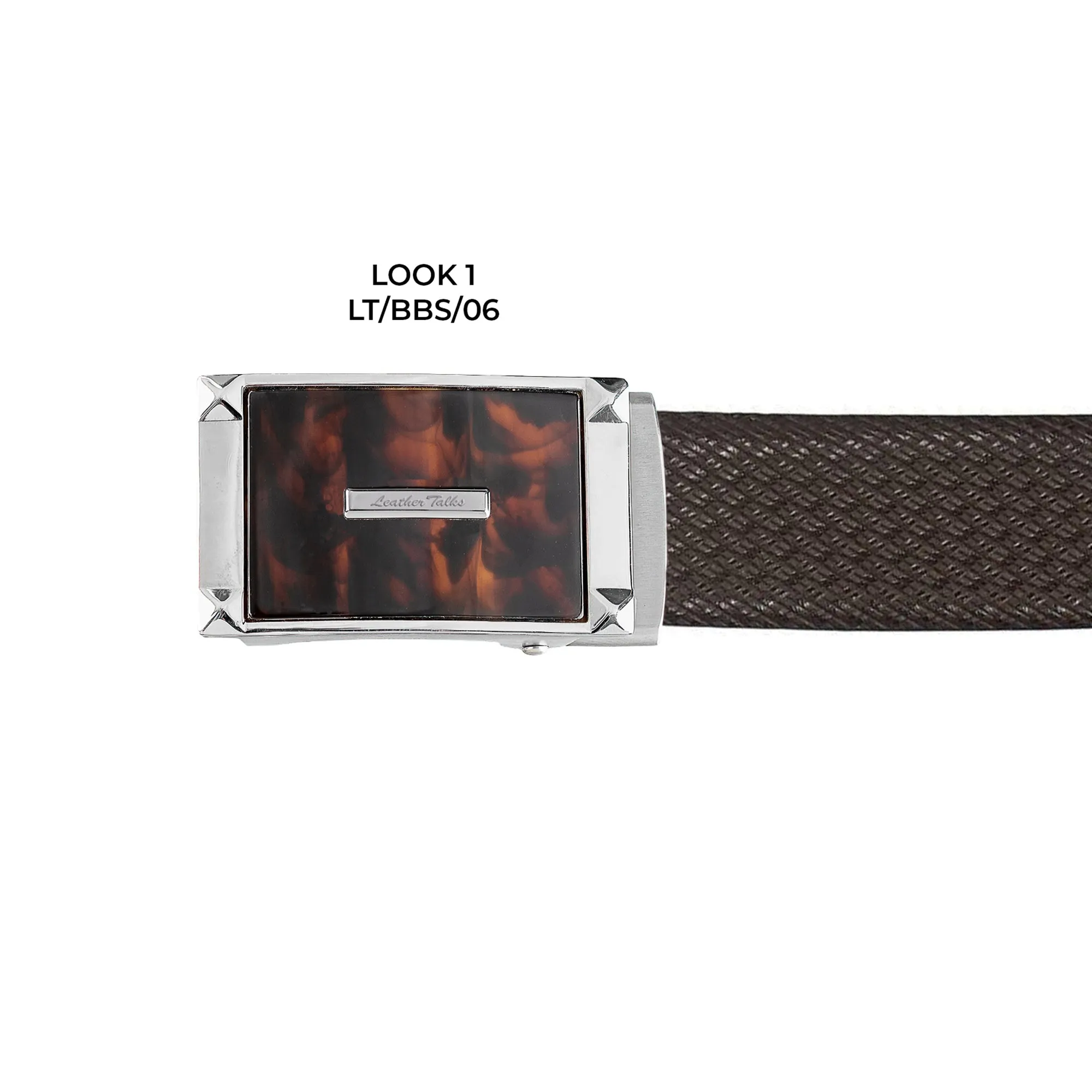 Italian Small Weave | Genuine Leather | Luxury Leather Belt for Men | Color - Brown