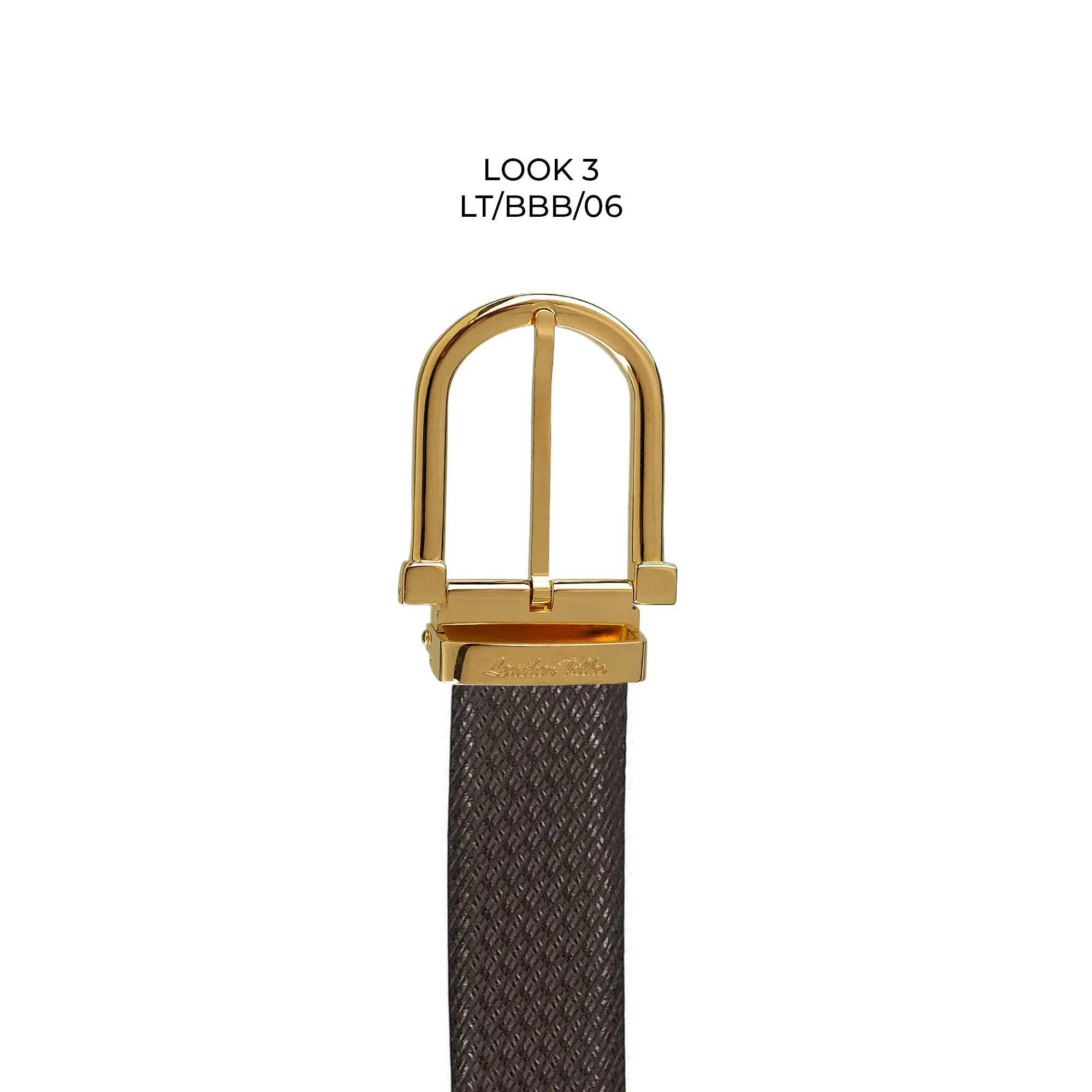 Italian Small Weave | Genuine Leather | Luxury Leather Belt for Men | Color - Brown