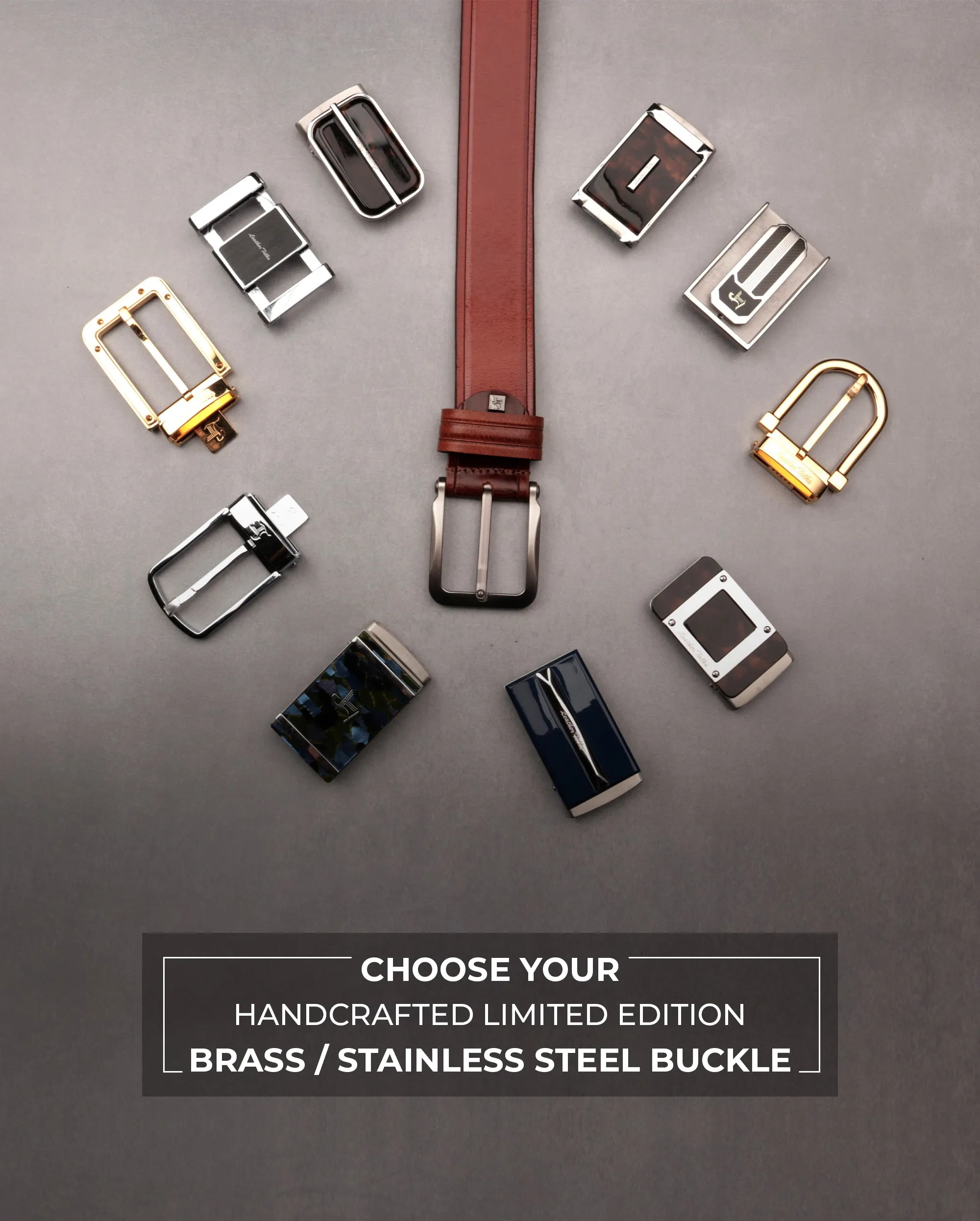 Italian VT Stripe | Genuine Leather Wallet and Belt Gift Set | Wallet and Belt Combo | Plus Size Mens Belts | Colour: Brown