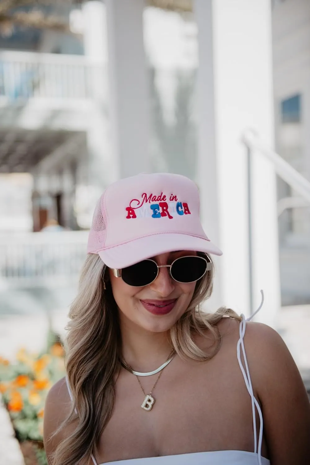 KATYDID Made in America Hat - Patriotic Hat for Women - Fully Embroidered America Hat - Women's Baseball Hat