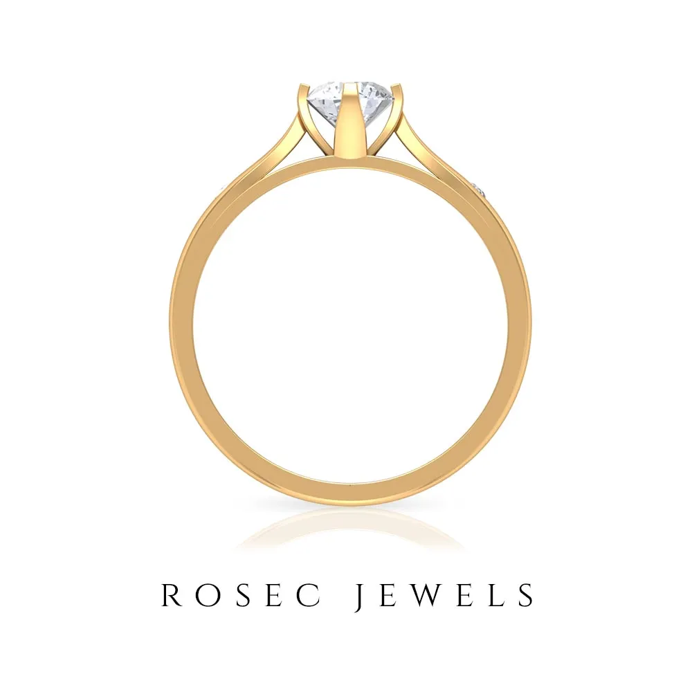 Lab Grown Diamond Solitaire Promise Ring