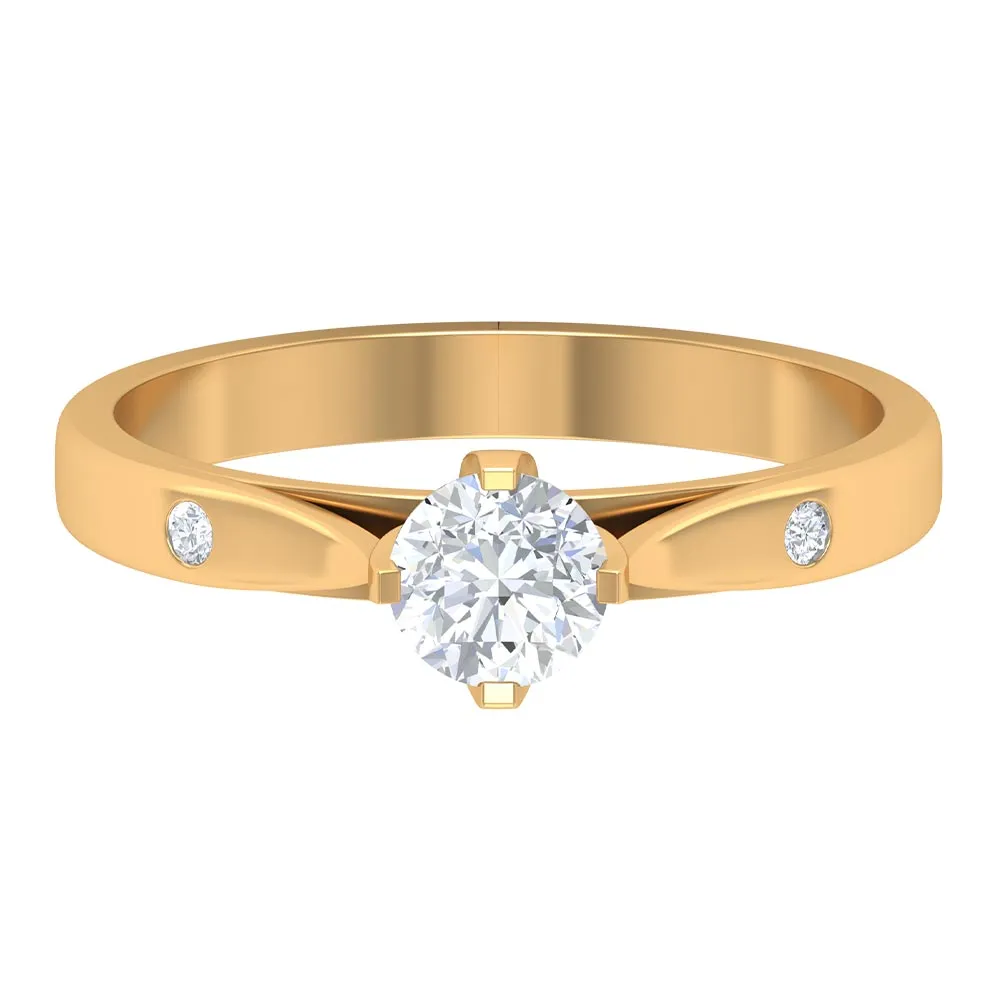 Lab Grown Diamond Solitaire Promise Ring