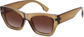 Large Cateye Polarized Sunglasses for Women Men Retro Trendy Square Sunnies FZN819