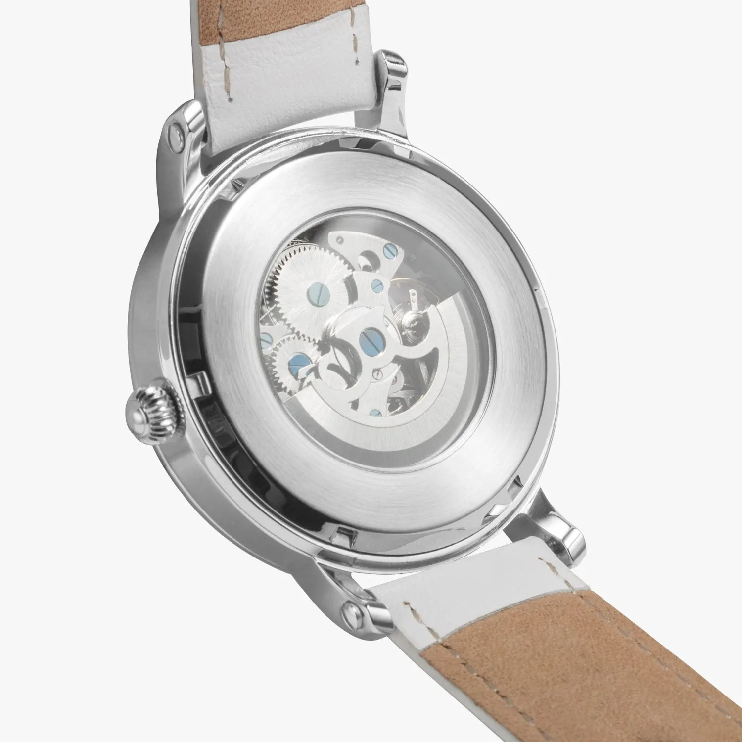 Montre automatique unisexe 46 mm (argent) "Tigre violet" (159)