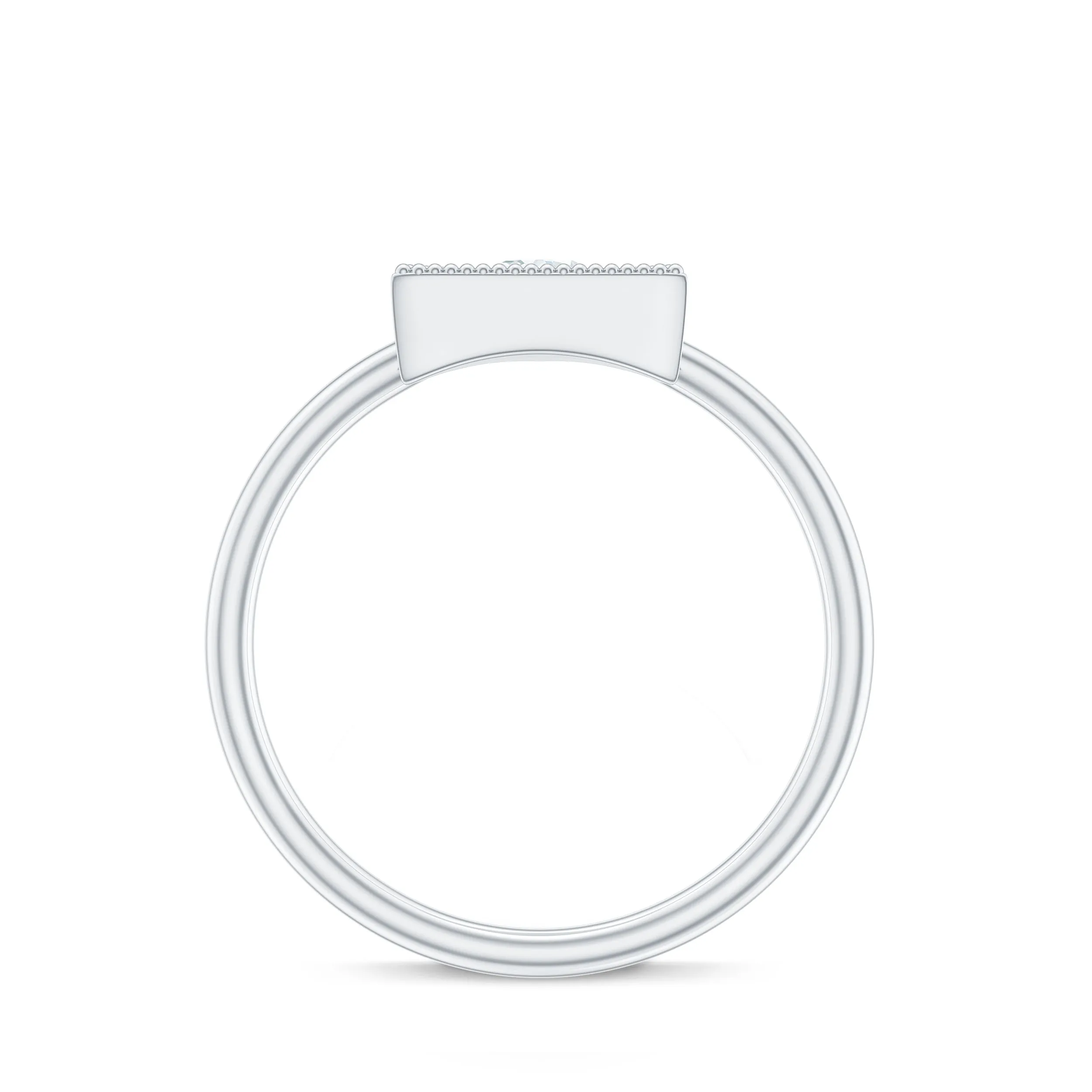 Natural Diamond Dainty Triangle Promise Ring