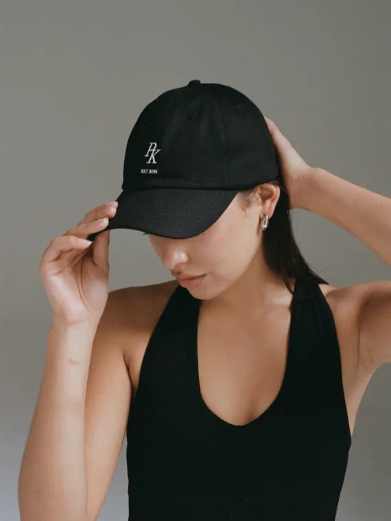 PK Motif Logo Cap - Black