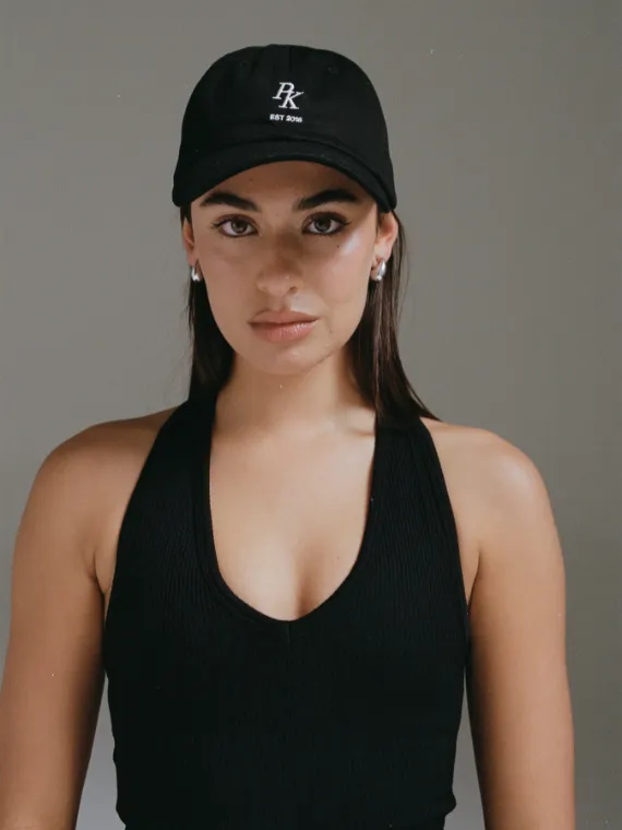 PK Motif Logo Cap - Black