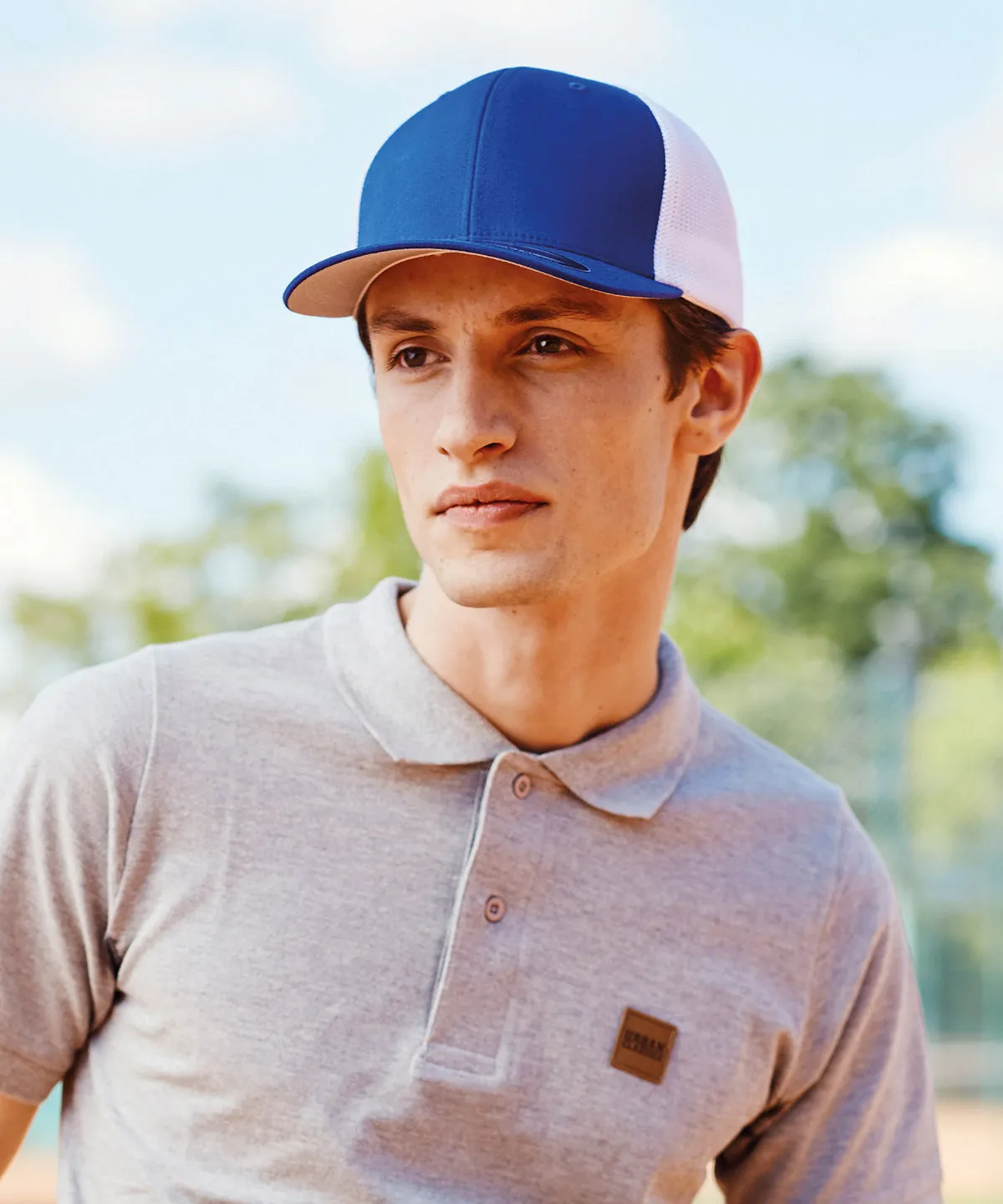 Red/White - Flexfit trucker mesh 2-tone (6511T)