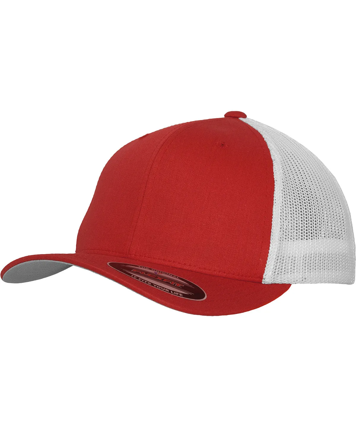 Red/White - Flexfit trucker mesh 2-tone (6511T)