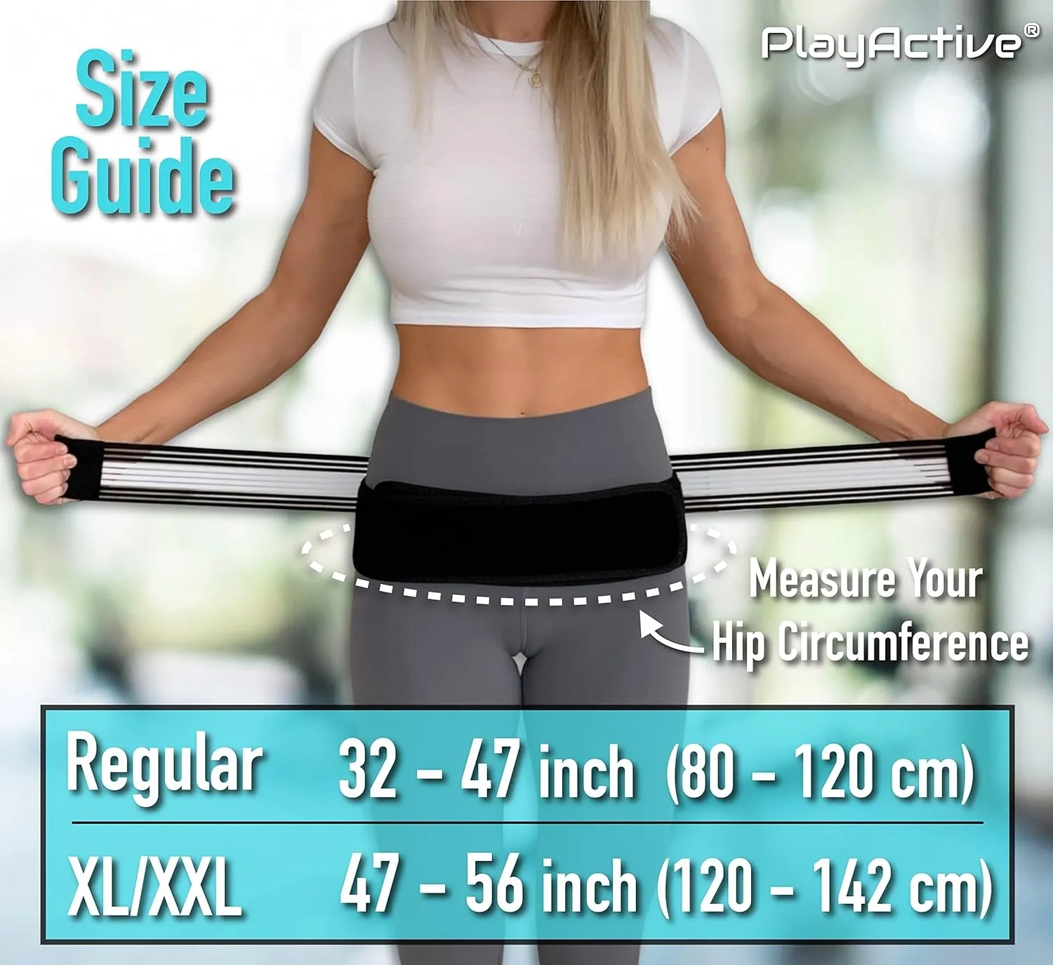 Sacroiliac SI Joint Hip Belt - Lower Back Support Brace for Men and Women Braces Pain Pelvic Trochanter Sciatica Pelvis Lumbar Relief (XL-XXL)