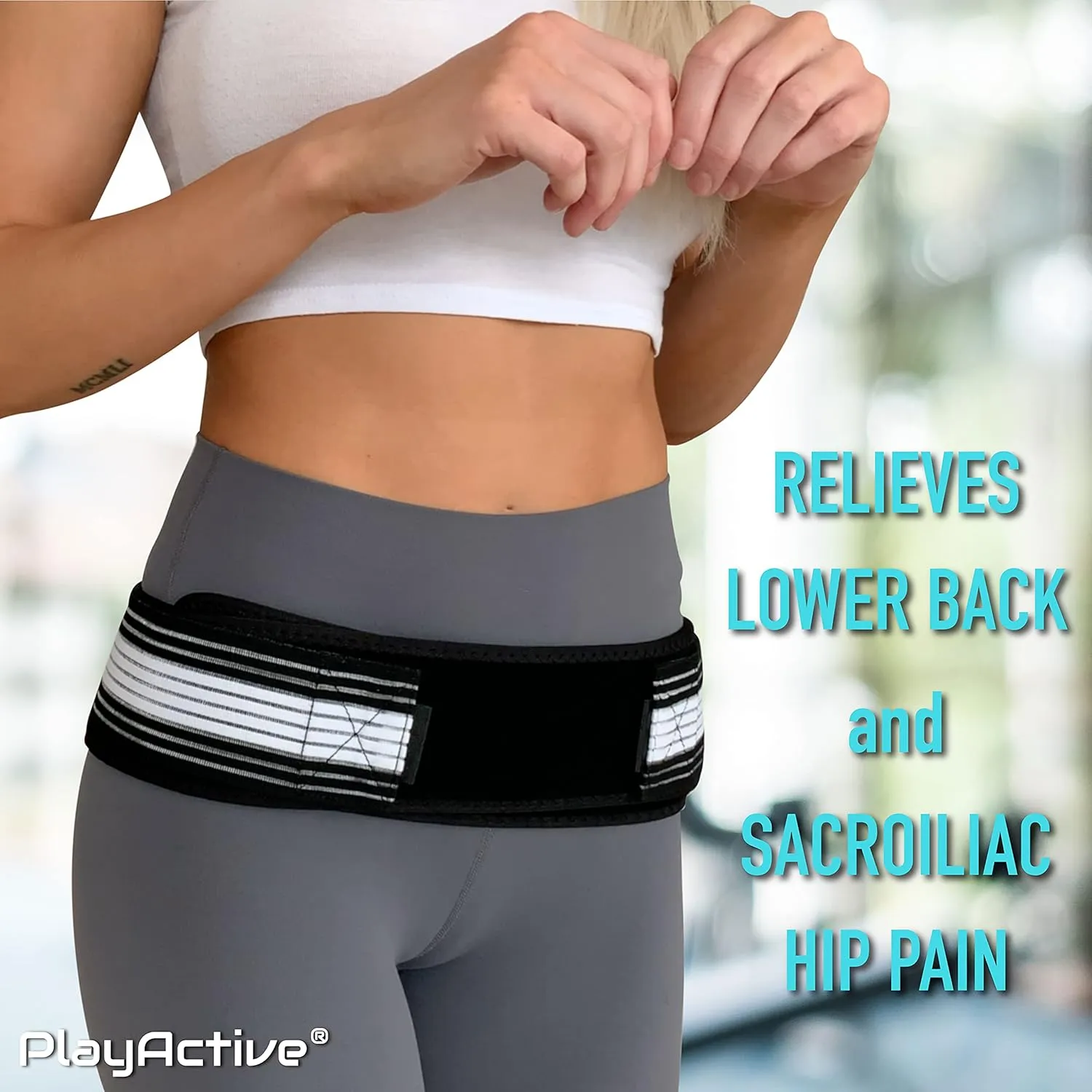 Sacroiliac SI Joint Hip Belt - Lower Back Support Brace for Men and Women Braces Pain Pelvic Trochanter Sciatica Pelvis Lumbar Relief (XL-XXL)