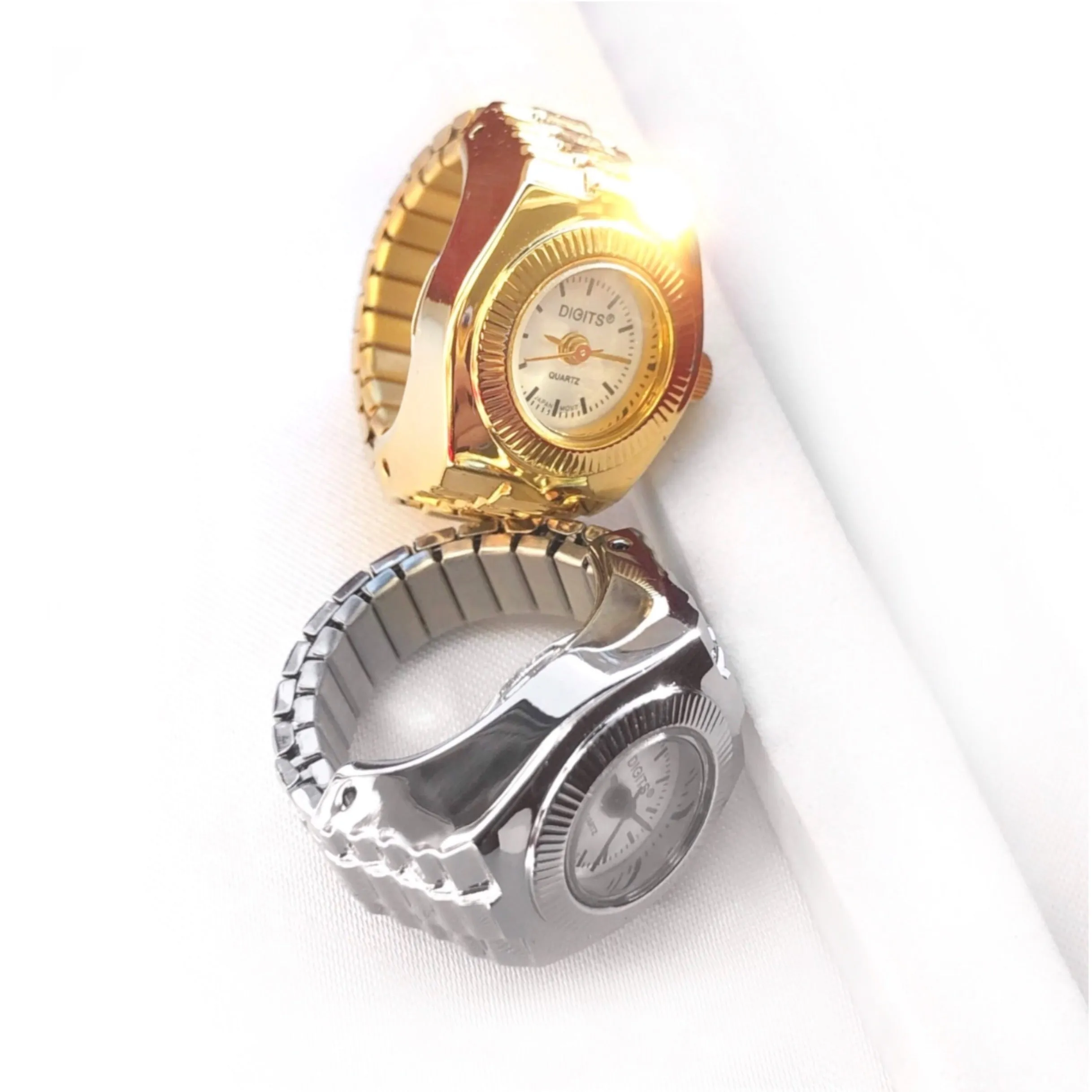 Stellar Sphere Ring Watch in Silver