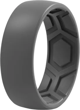 ThunderFit Men's Patterned Silicone Rings, 8mm Wide 2.2mm Thick Rubber Bands,Variety Multipack 1,4,7