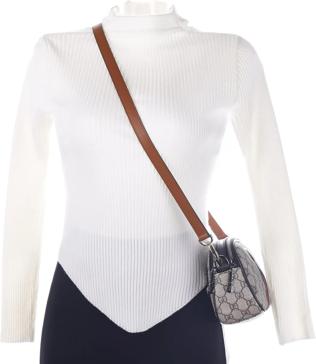 Vachetta Leather Adjustable Crossbody Strap for  women's crossbody handbags
