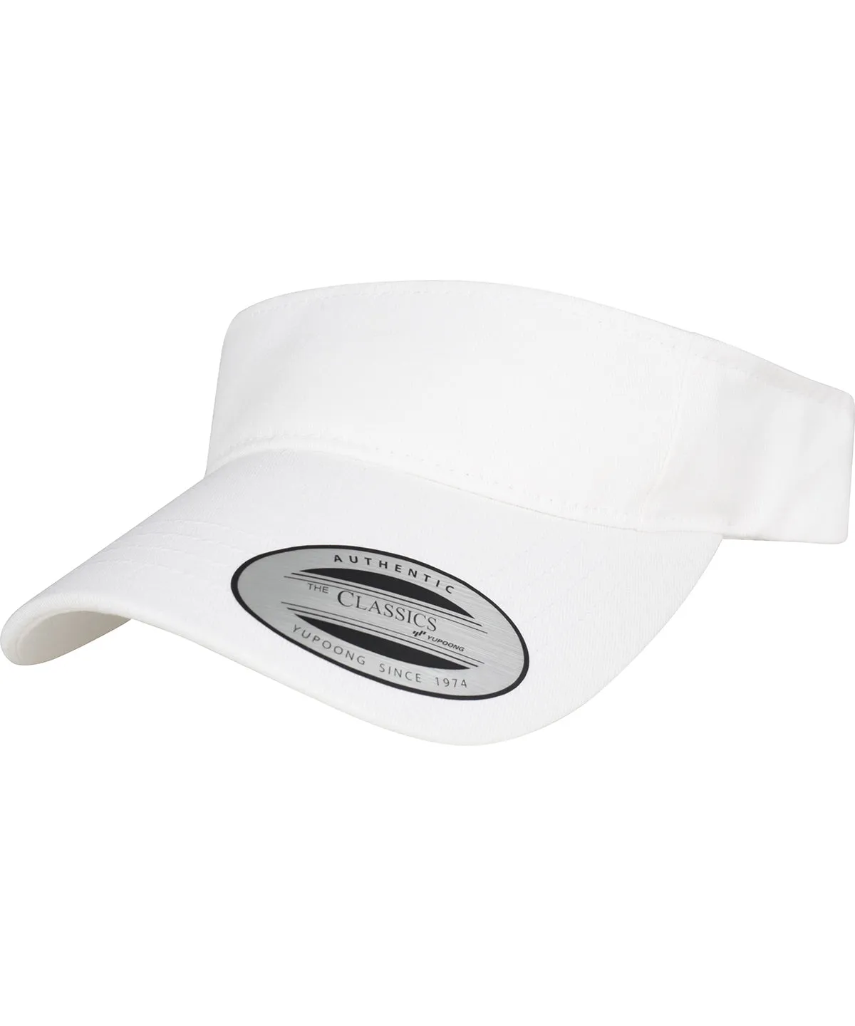 White - Curved visor cap (8888)