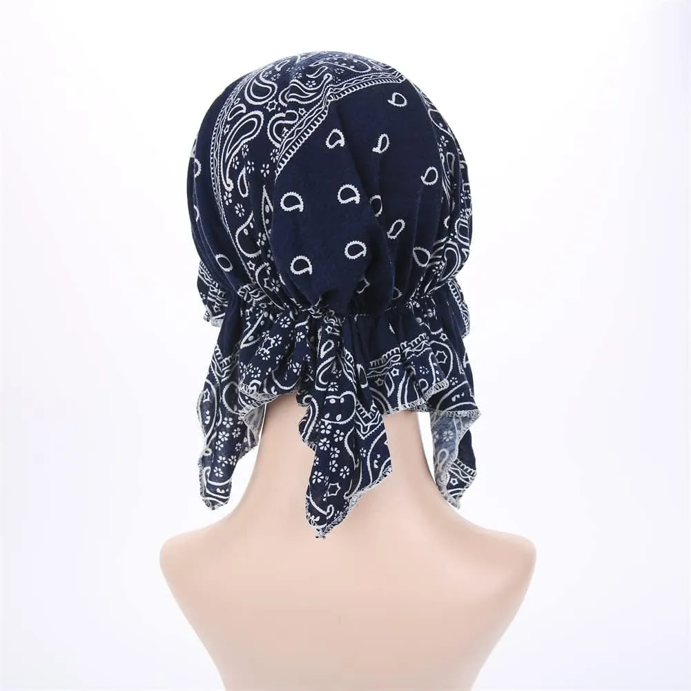 Women's Pre Tied Bandana Turban Head Scarf Chemo Beanie Headwraps Headwear Hair Hair Loss