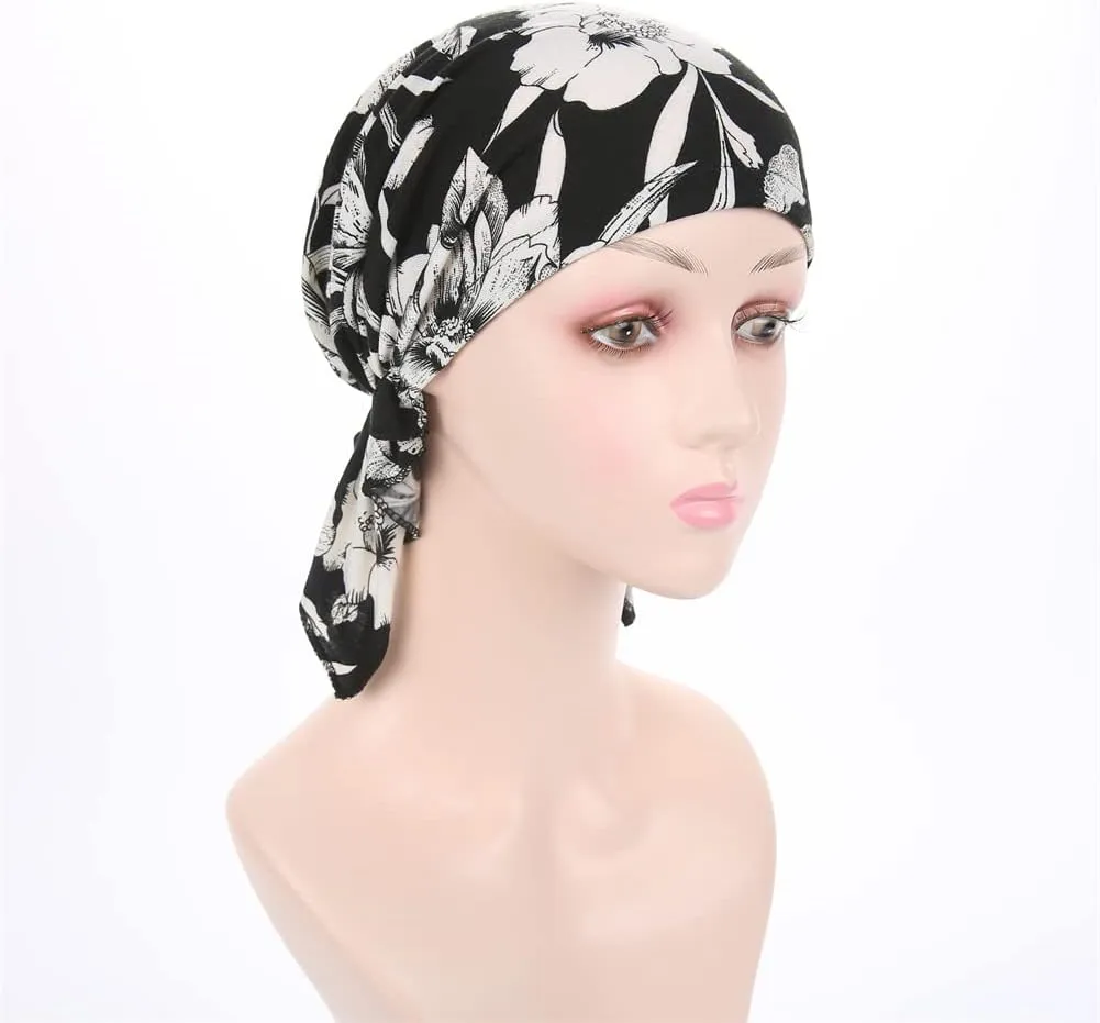 Women's Pre Tied Bandana Turban Head Scarf Chemo Beanie Headwraps Headwear Hair Hair Loss