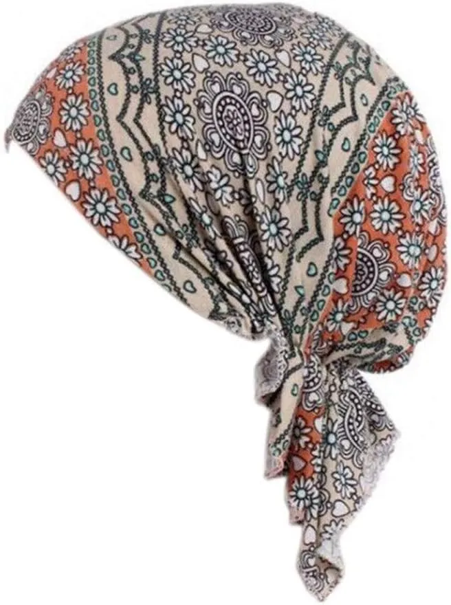 Women's Pre Tied Bandana Turban Head Scarf Chemo Beanie Headwraps Headwear Hair Hair Loss