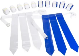 WYZworks 12 Player Adjustable Flag Football Youth/Adult Set, 3 Flags per Belt, Side Release Buckle, 36 Flags, 6 v 6 Set