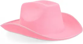 Zodaca Felt Cowboy Hat for Men and Women, Western Cowgirl Hat for Halloween Costume Birthday Bachelorette Party (Adult Size)