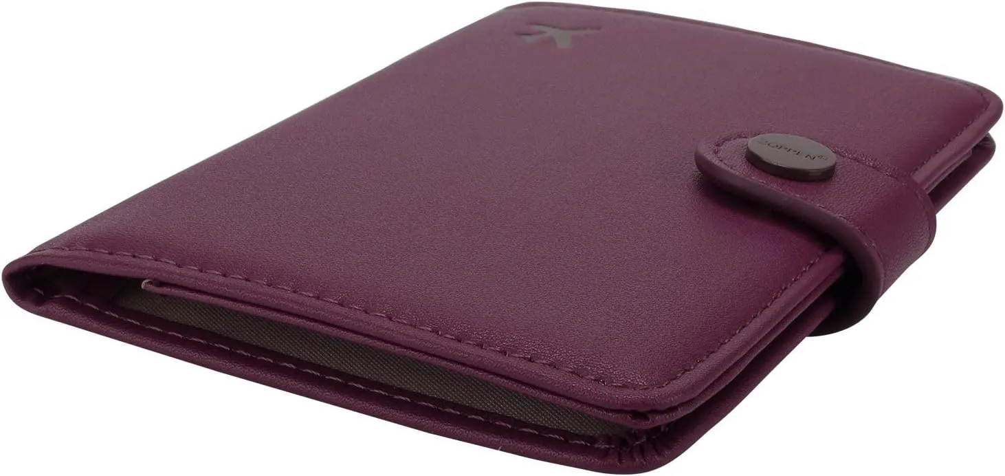 ZOPPEN Passport Holder Women, Passport Cover Travel Wallet Rfid Blocking Passport Wallet Cover Case Travel Essentials Document Organizer, Grape Purple